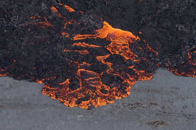 Извержение вулкана Баурдарбунга в Исландии