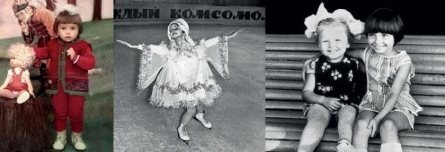 Российские спортсмены в детстве и молодости