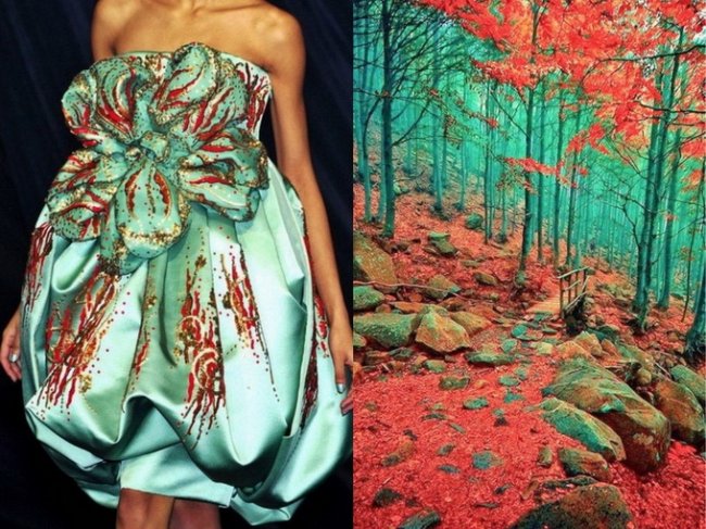 Мода+природа в коллажах Лилии Худяковой