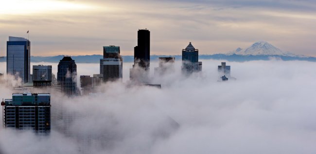 Города в облаках