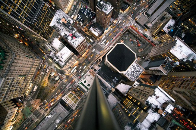 Нью-Йорк в высоты небоскреба