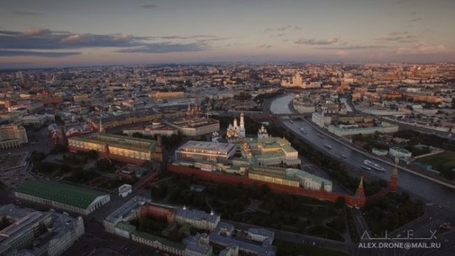 Cнимки Москвы, сделанные при помощи дрона