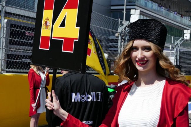 Девушки с российского этапа Формулы-1