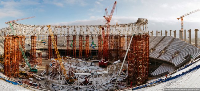 Чемпионат мира по футболу 2018: строительство стадиона в Нижнем Новгороде
