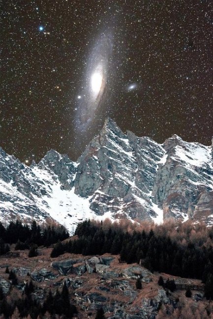 Этот невероятный мир: фотографии галактики Андромеды, сделанные в Швейцарии