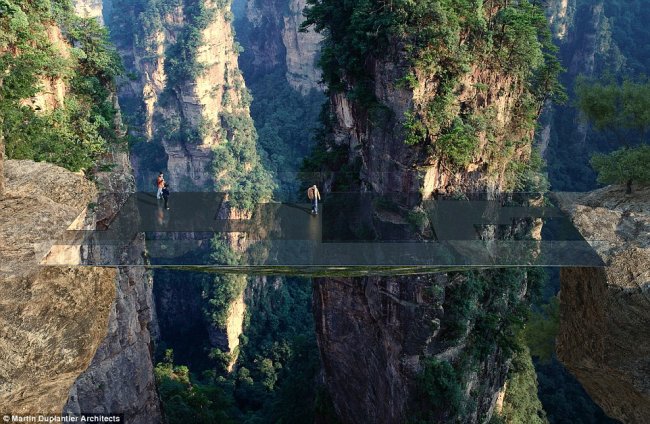 В Китае построят ещё один высокогорный мост со стеклянным полом