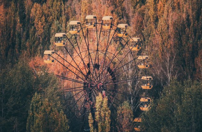 В Припяти заработало чертово колесо