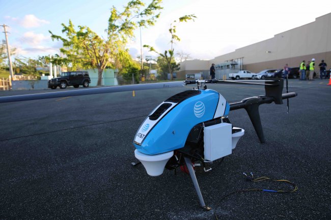 Беспилотные летательные аппараты Flying COW помогли восстановить сотовое покрытие в Пуэрто-Рико после урагана «Мария» 