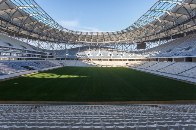 На трибуны стадиона Волгоград Арена установили 38 тысяч кресел