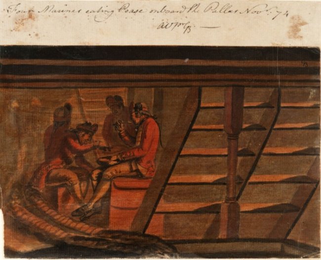 Чем приходилось питаться морякам в XVIII веке
