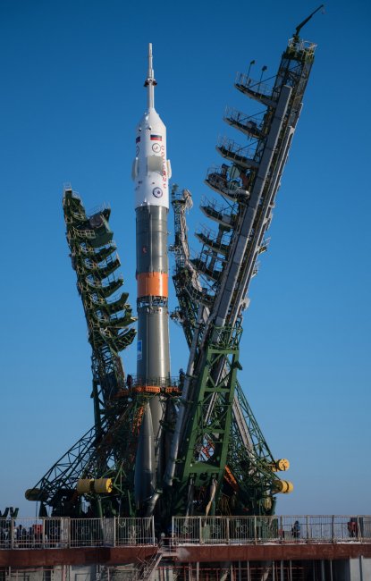 Как стартовал российский космический корабль «Союз МС-07»