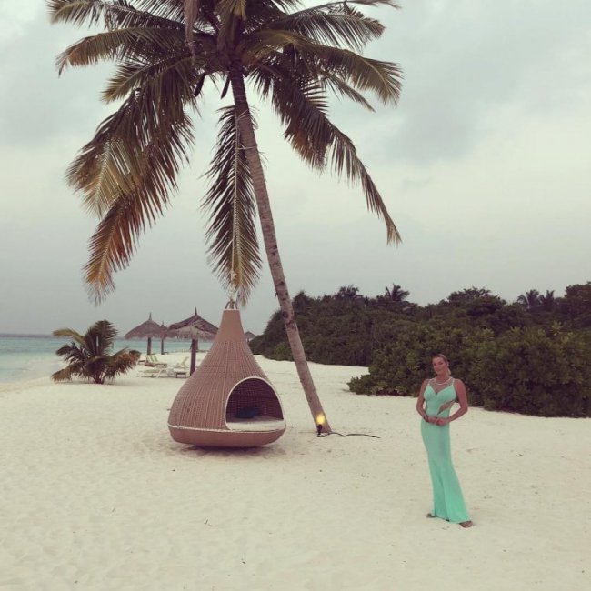 Анастасия Волочкова отдыхает на Мальдивах