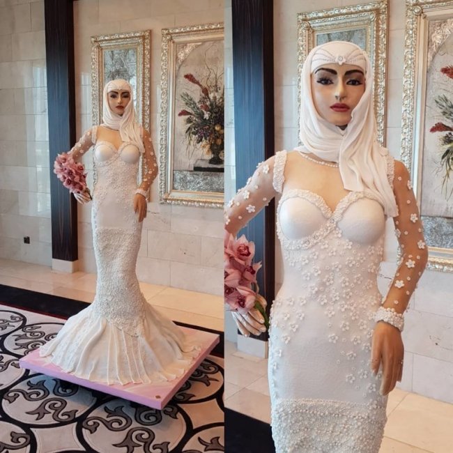 В Дубае представлен торт в виде фигуры невесты стоимостью миллион долларов