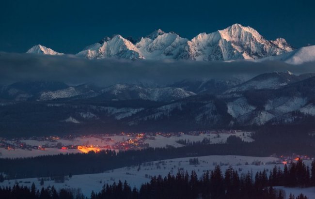 Польские горы зимой