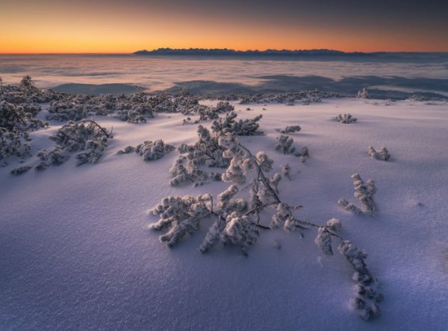Польские горы зимой