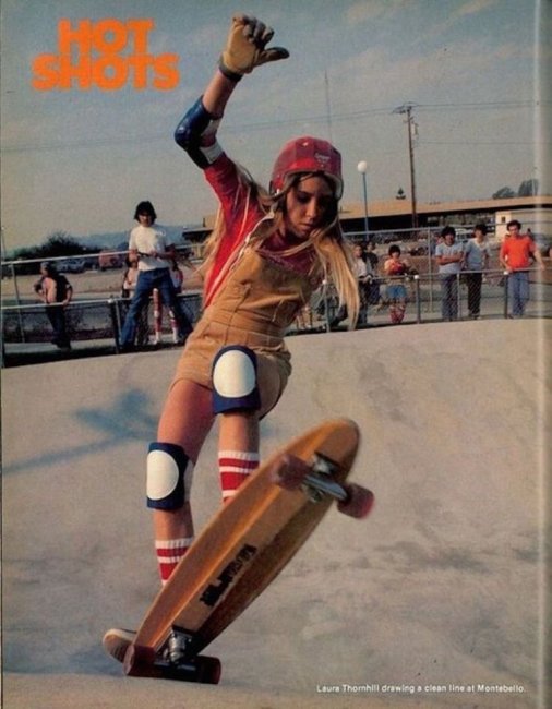 Горячие скейтбордистки из 70-х