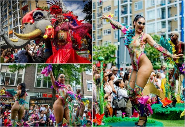 Яркий карнавал в Роттердаме