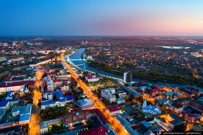 Тюмень с высоты: первый русский город Сибири