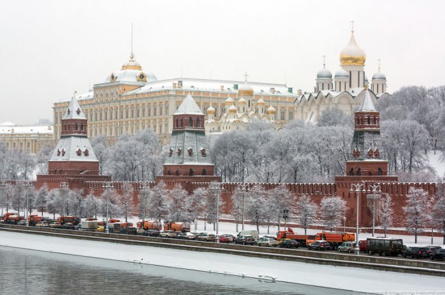 Прогулка по Москве после снегопада