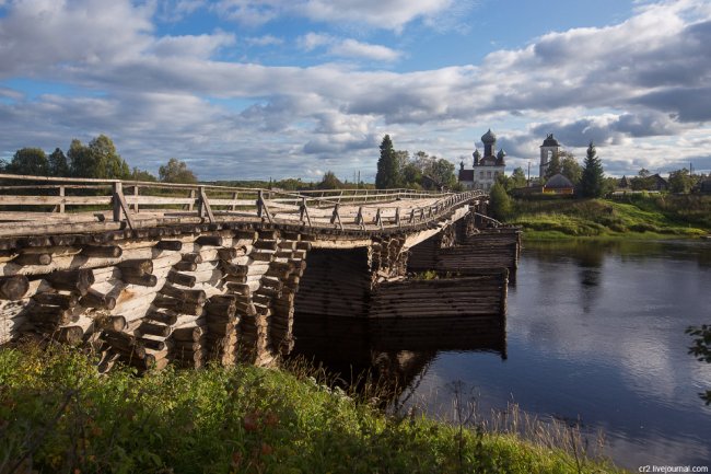 Танцующий мост в Архангельской области
