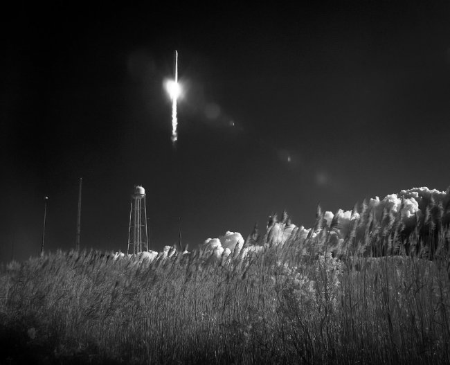 Старт американской ракеты Antares