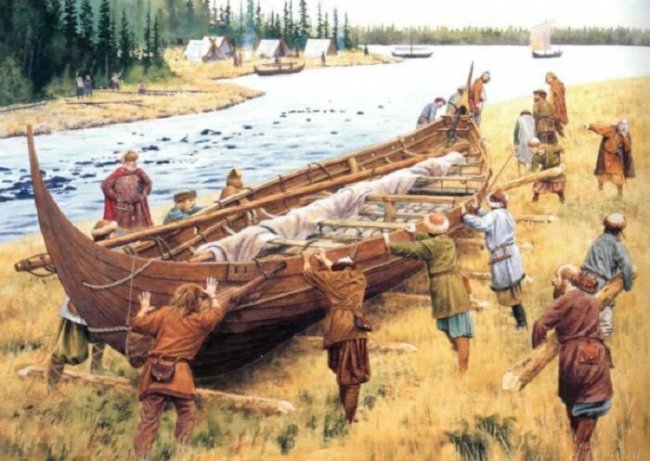 Почему славяне на Руси селились на правом берегу реки
