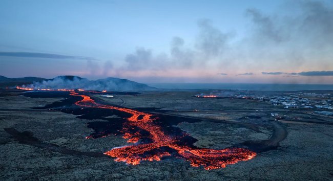 Извержение вулкана в Исландии
