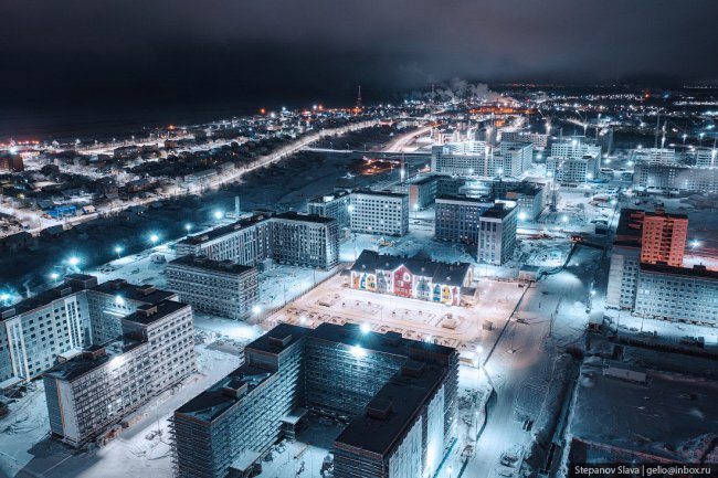 Салехард с высоты — столица Ямало-Ненецкого автономного округа
