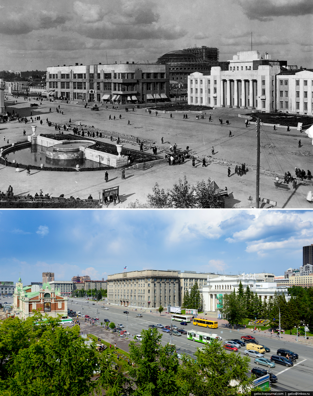 Новосибирск СССР площадь Ленина