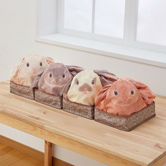 Японские сумки превратят беспорядочно лежащие дома вещи в милых кроликов