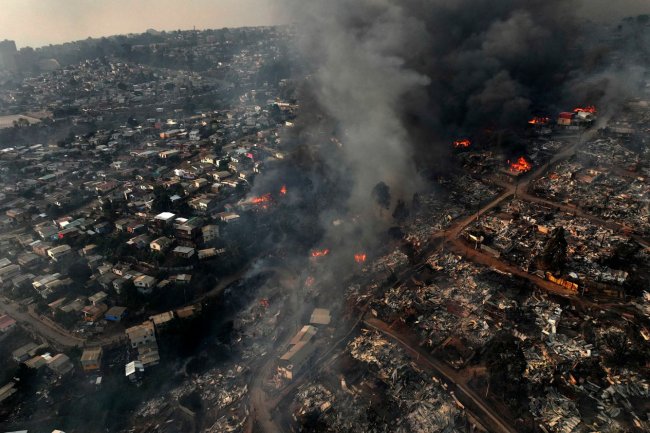 Смертоносные лесные пожары в Чили