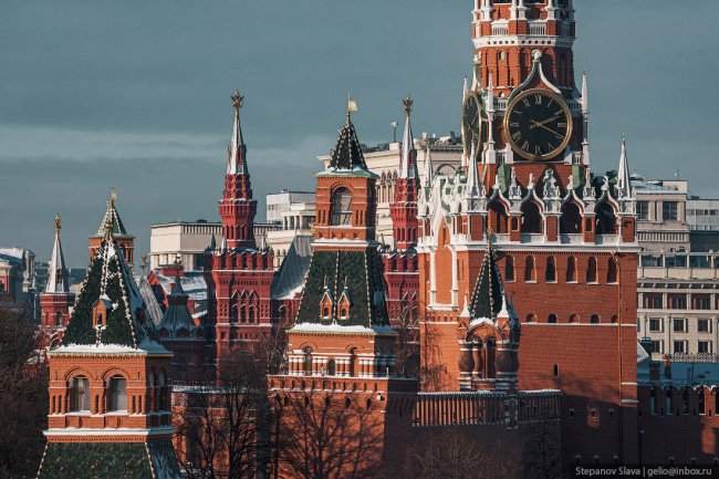 Зимняя Москва с высоты